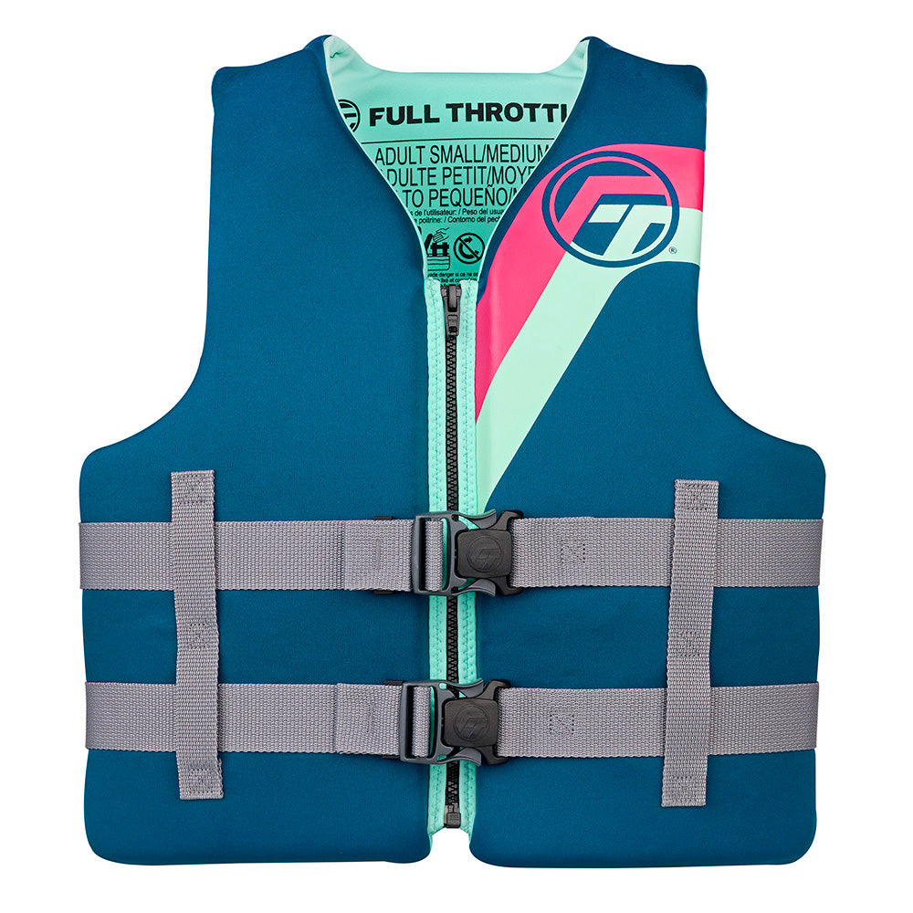 Full Throttle Adult RapidDry Life Jacket LXL Aqua 14210050505027