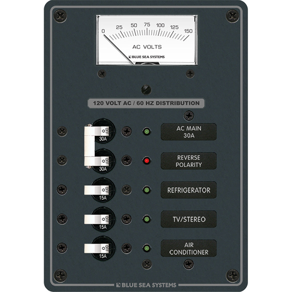 Blue Sea 8043 AC Main 3 Positions Toggle Circuit Breaker Panel White Switches