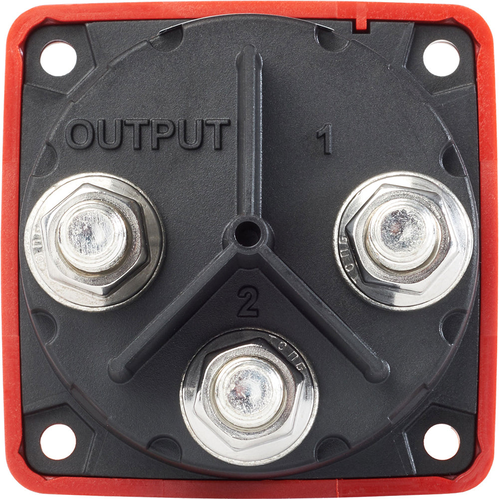 Blue Sea 6007 mSeries Mini Battery Switch Selector Four Position Red