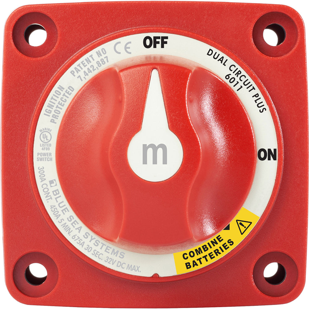 Blue Sea 6011 mSeries Mini Battery Switch Dual Circuit Plus