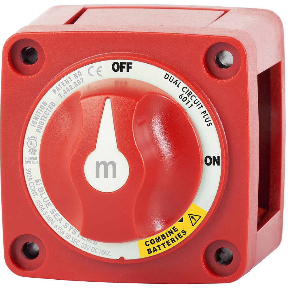 Blue Sea 6011 mSeries Mini Battery Switch Dual Circuit Plus