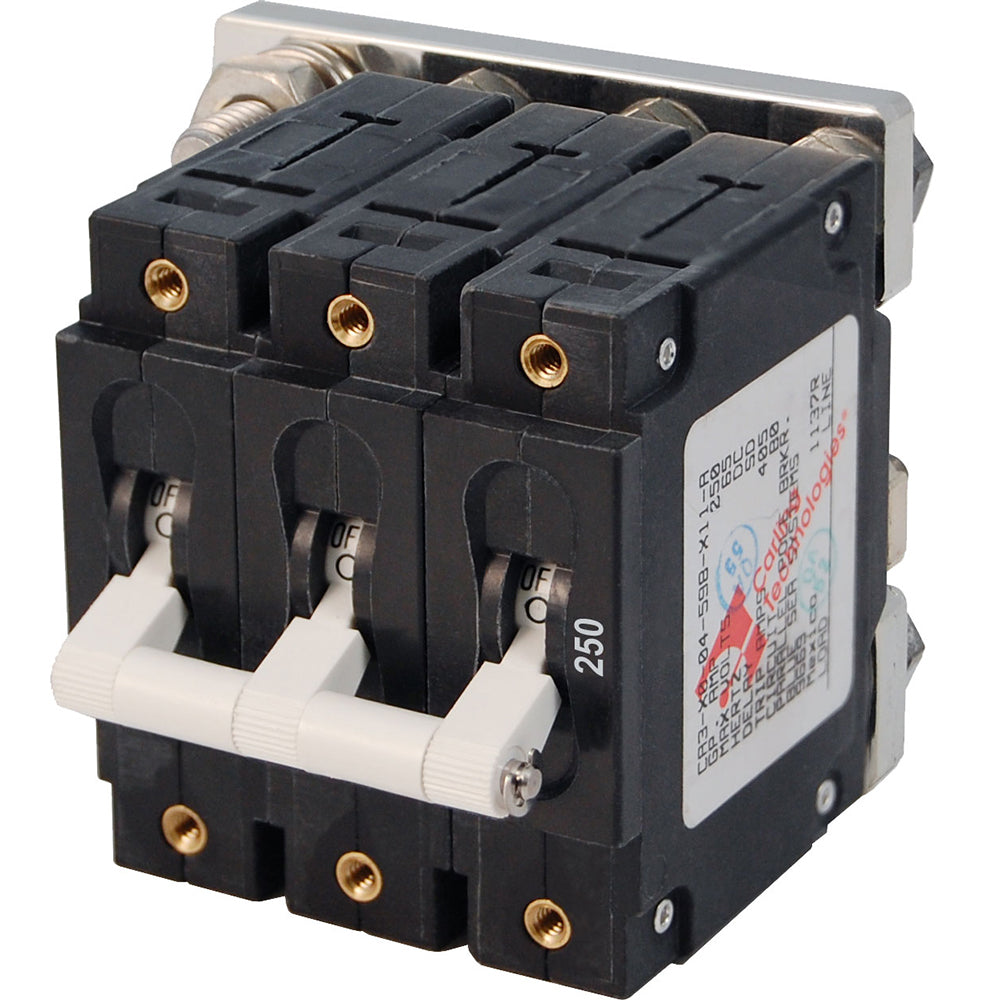 Blue Sea 7270 250A CSeries Triple Pole Toggle DC Circuit Breaker