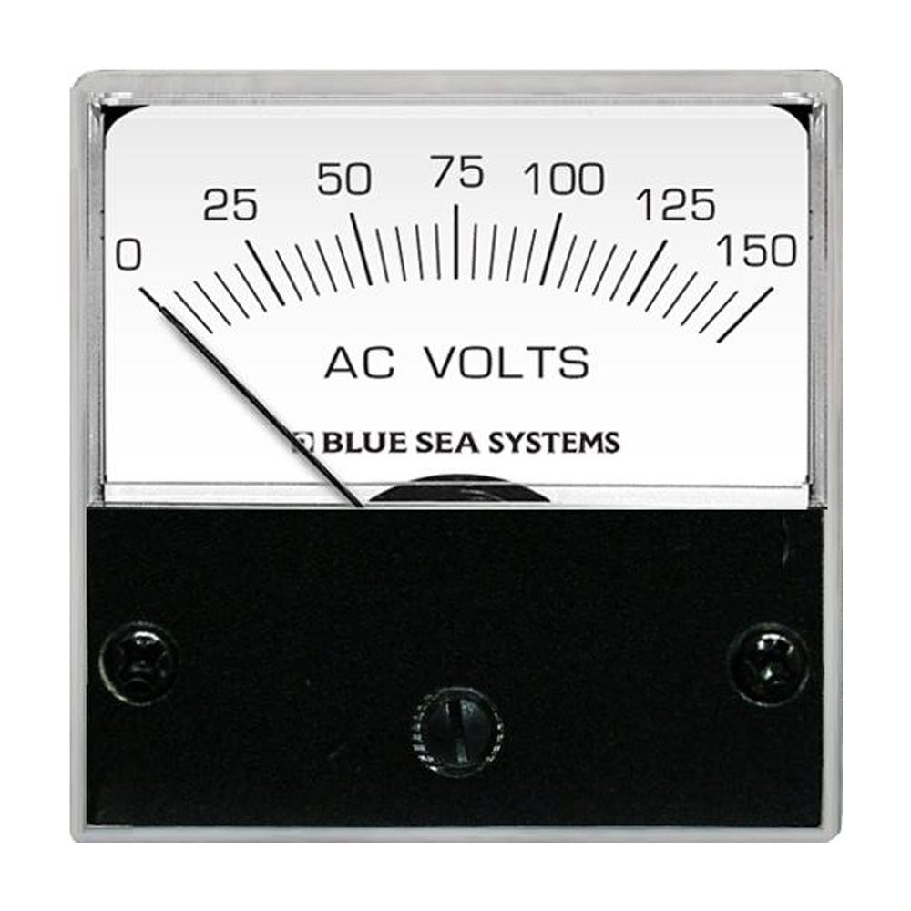 Blue Sea 8244 AC Analog Micro Voltmeter 2 Face 0150 Volts AC