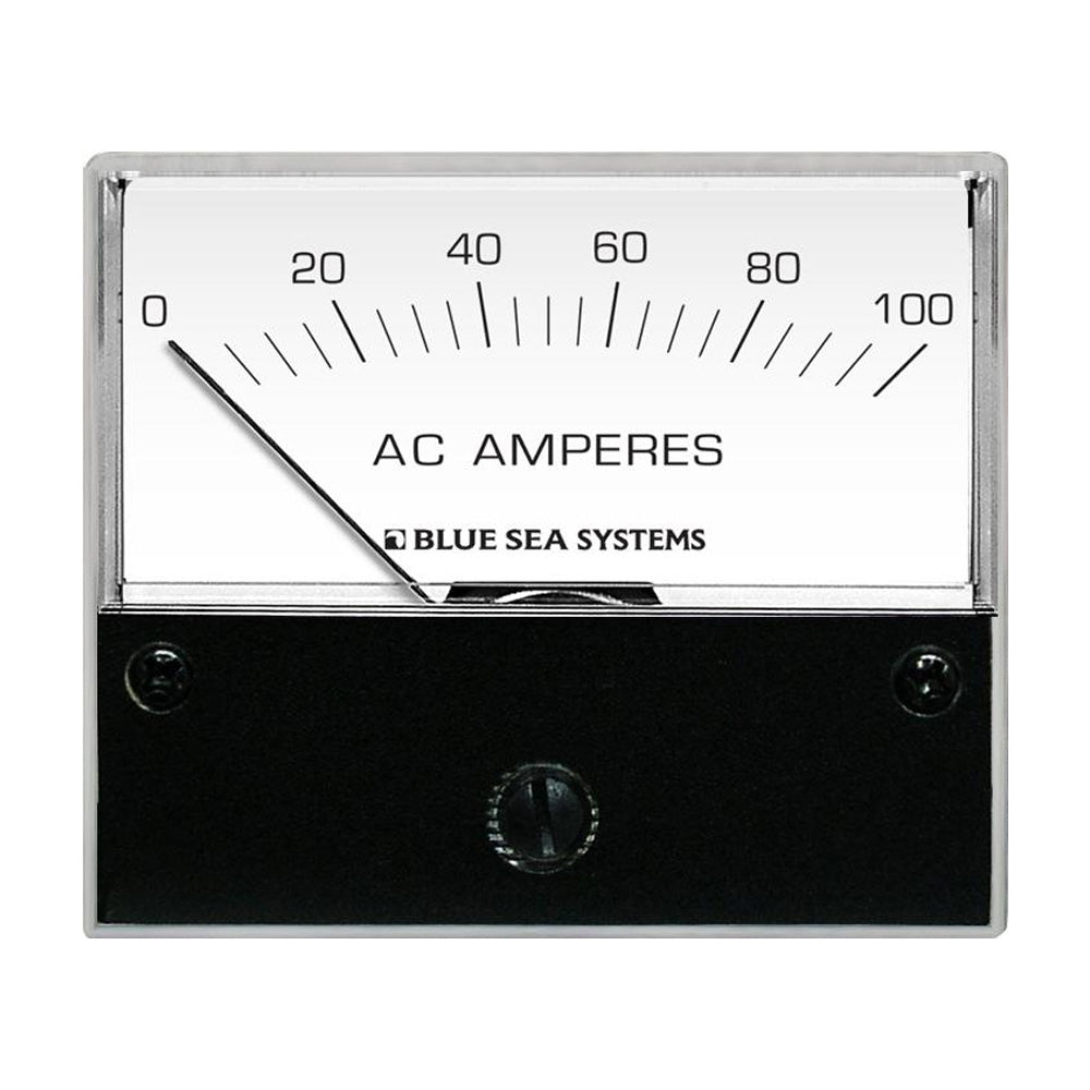 Blue Sea 8258 AC Analog Ammeter 234 Face 0100 Amperes AC