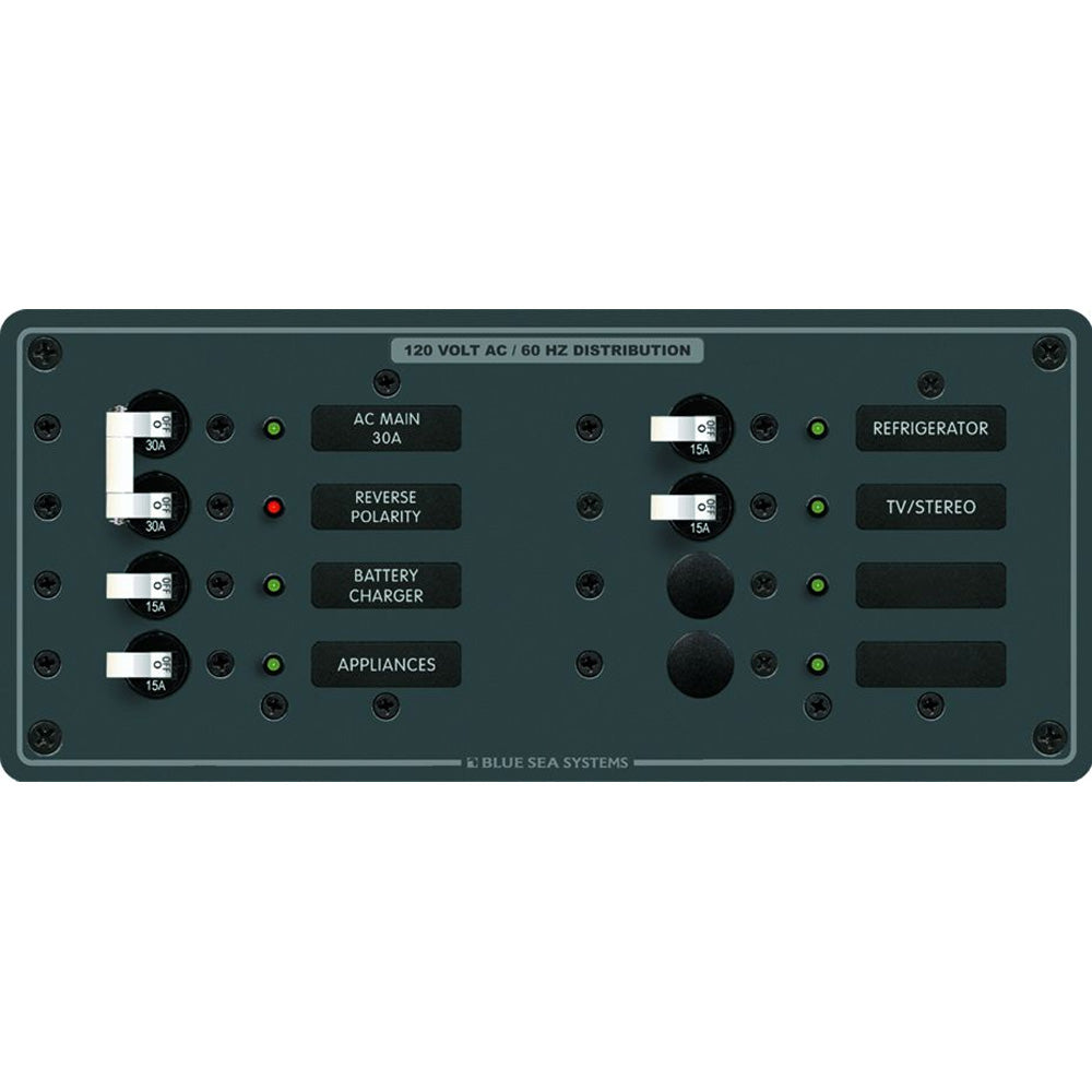 Blue Sea 8412 AC Main 6 Positions White