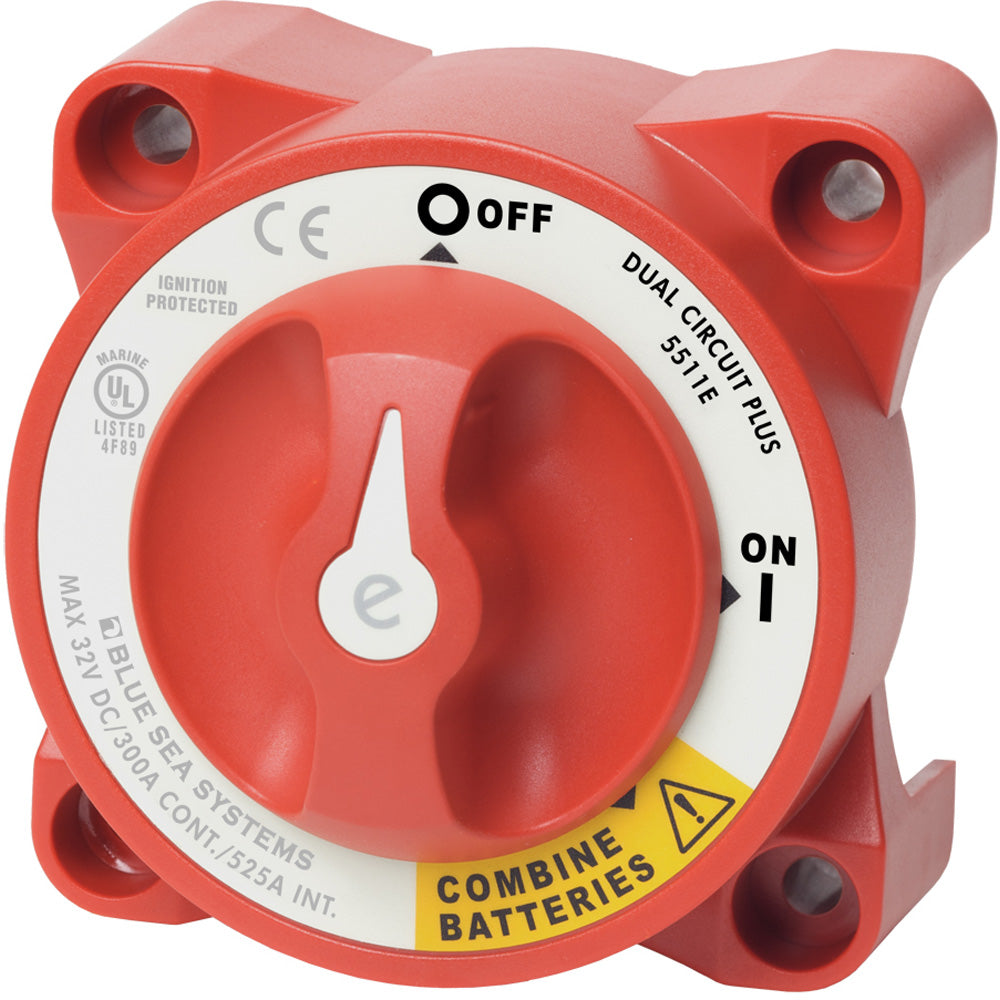 Blue Sea 5511E eSeries Dual Circuit Plus Battery Switch