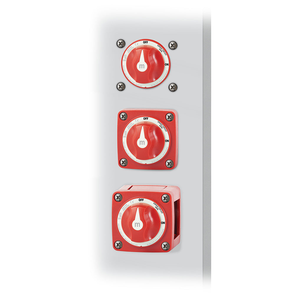 Blue Sea 6006 mSeries Mini Battery Switch Single Circuit ONOFF Red