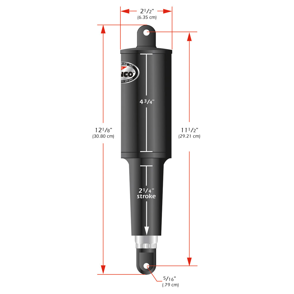 Lenco 101 Standard Actuator 24V 214 Stroke
