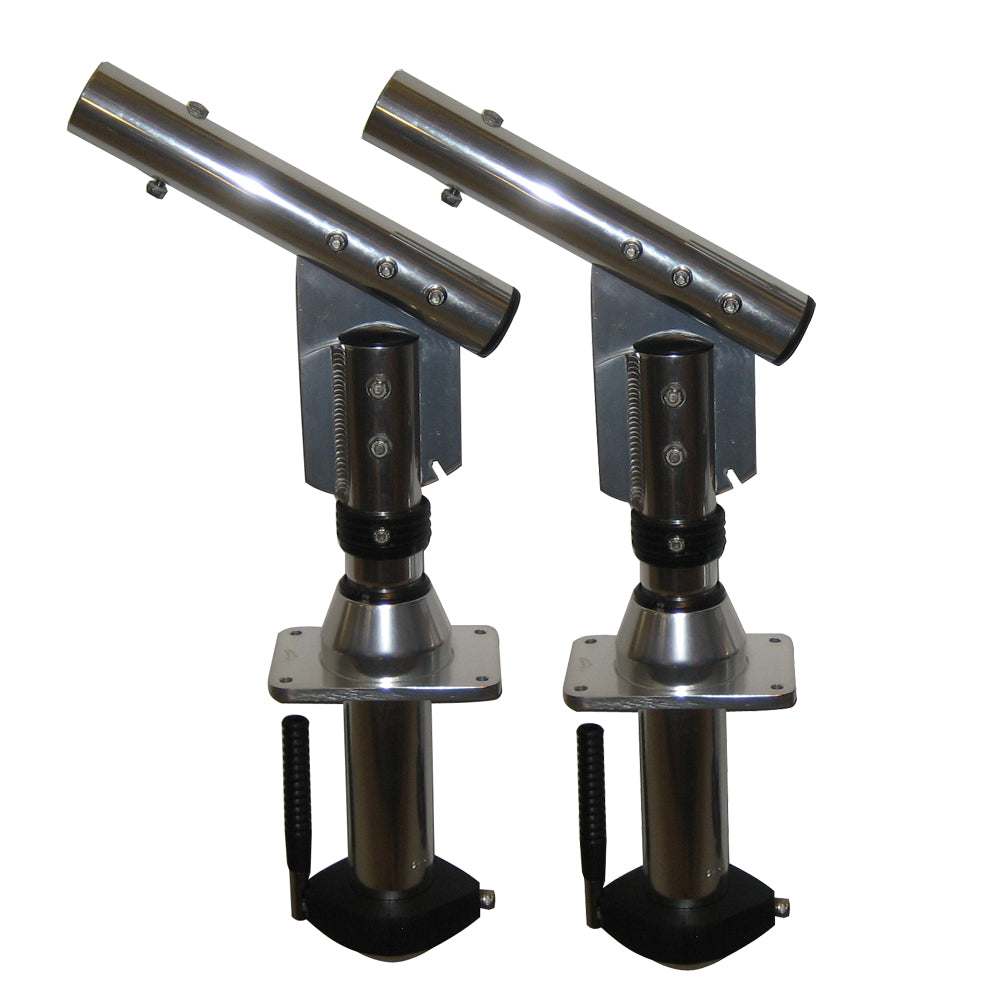 Lees Sidewinder BoltIn Outrigger Mounts LayDown Version SilverPair