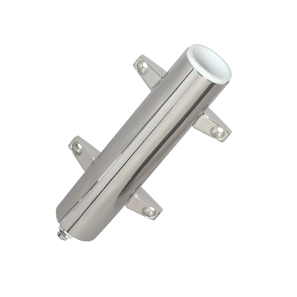 Lees Stainless Steel Heavy Duty Bulkhead Mount wSwivel Base 225 OD X 105 Tube