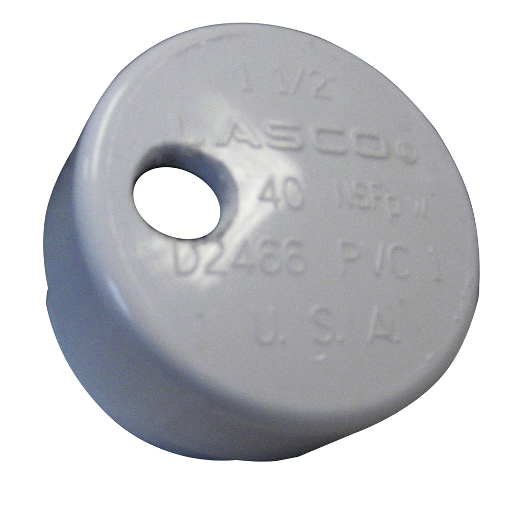 Lees PVC Drain Cap fHeavy Rod Holders 14 NPT