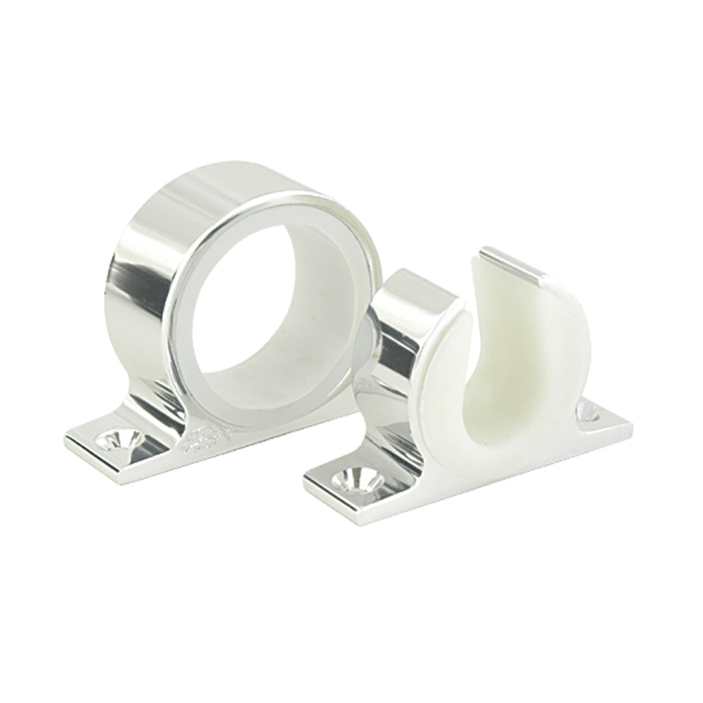 Lees Single Rod Rack Set Bright Silver Finish