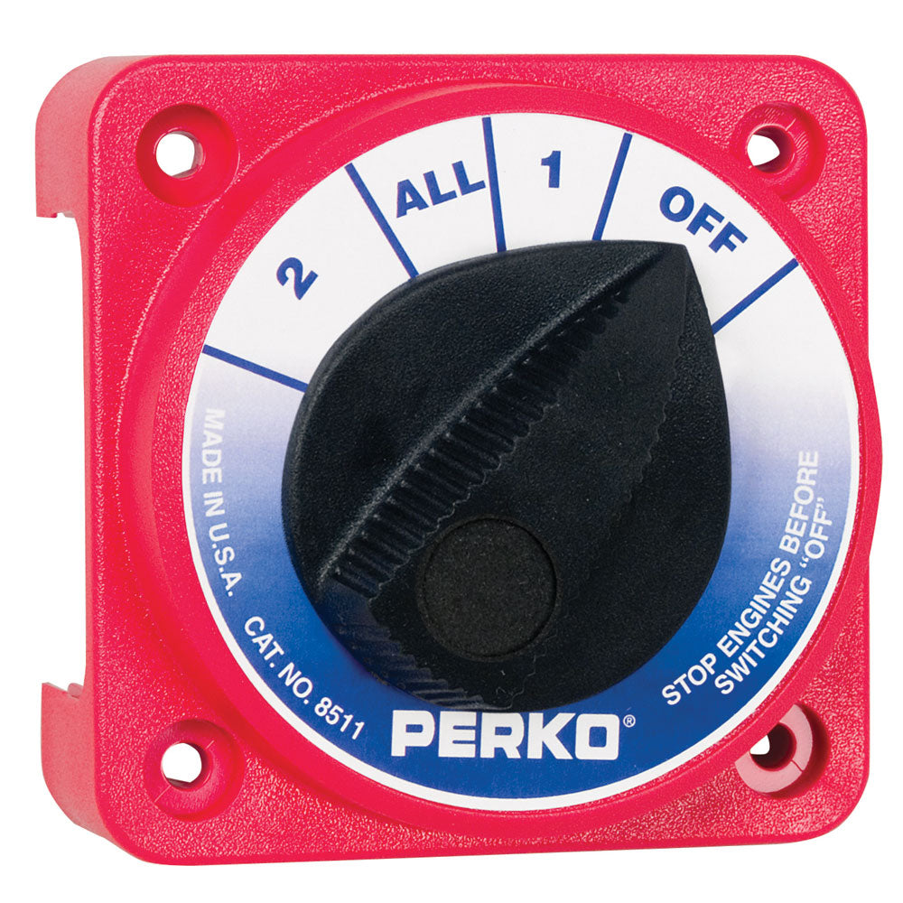 Perko Compact Medium Duty Battery Selector Switch wo Key Lock
