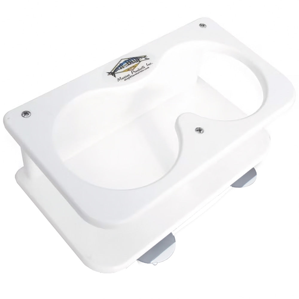 Deep Blue Marine Double Drink Holder wSuction Cups