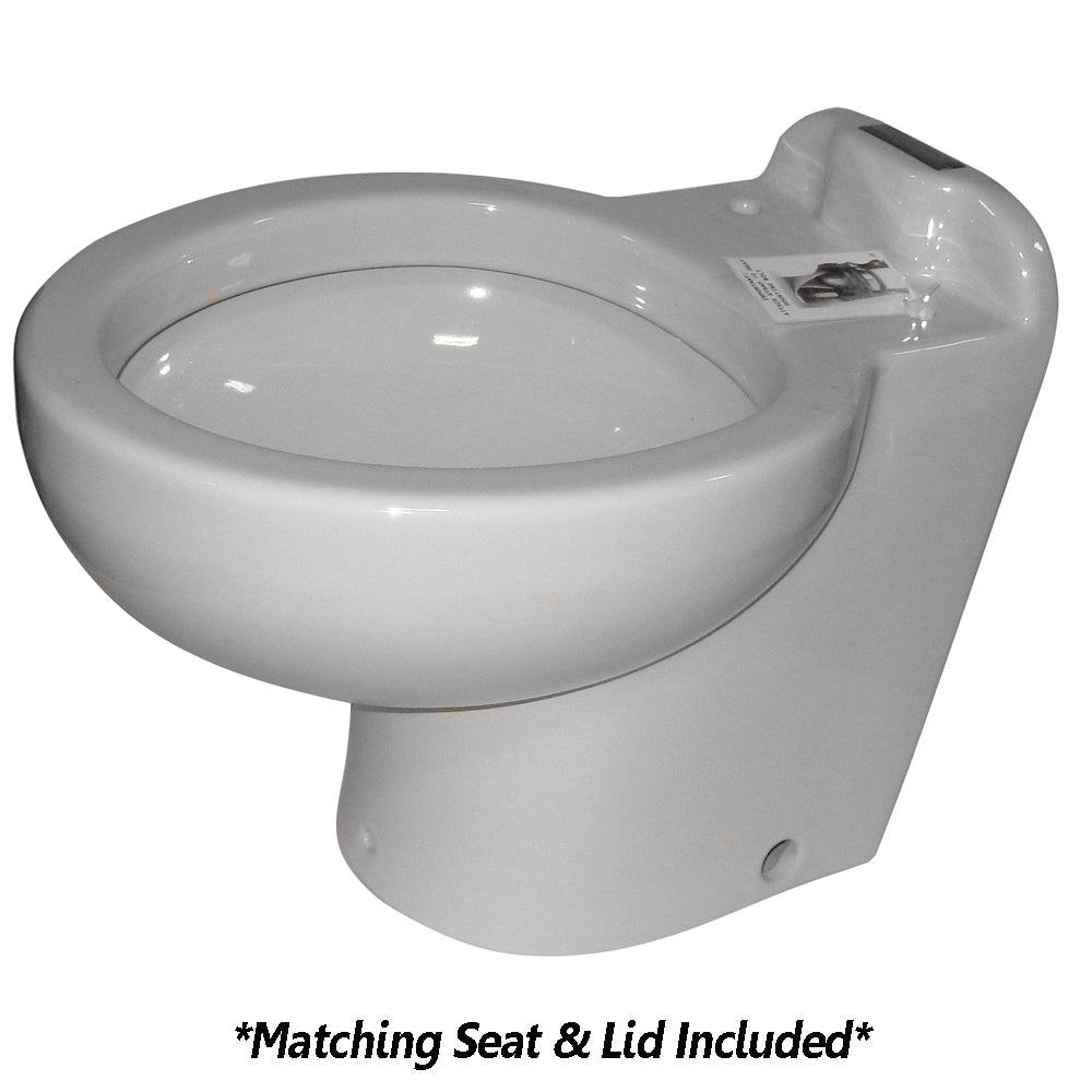 Raritan Marine Elegance Household Style White Fresh or Saltwater Smart Toilet Control 12v
