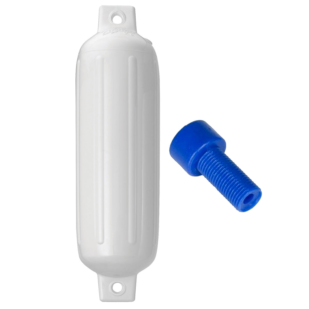 Polyform G3 Twin Eye Fender 55 x 19 White wAdapter