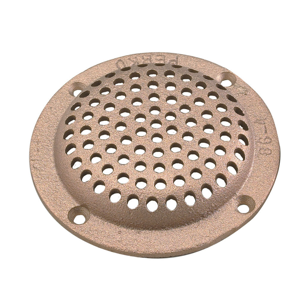 Perko 4 Round Bronze Strainer MADE IN THE USA