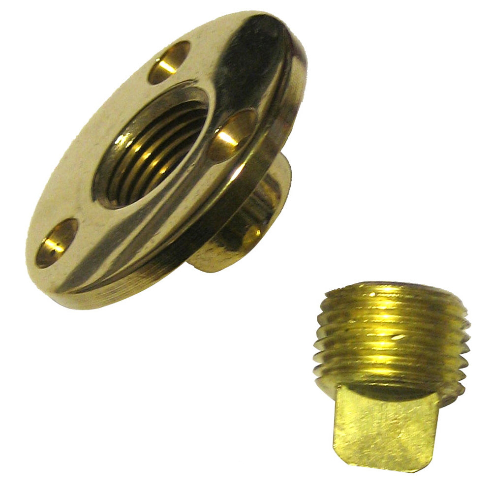 Perko Garboard Drain Drain Plug Assy Cast BronzeBrass MADE IN THE USA