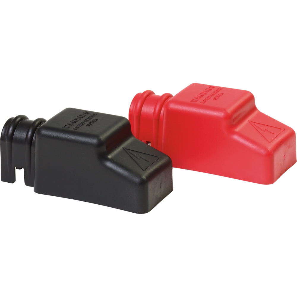 Blue Sea 4018 Square CableCap Insulators Pair RedBlack