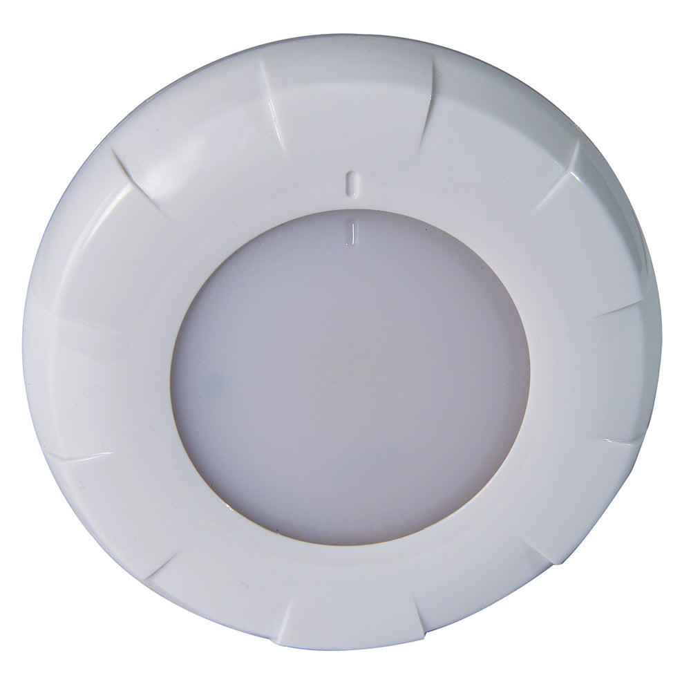 Lumitec Aurora LED Dome Light White Finish WhiteRed Dimming