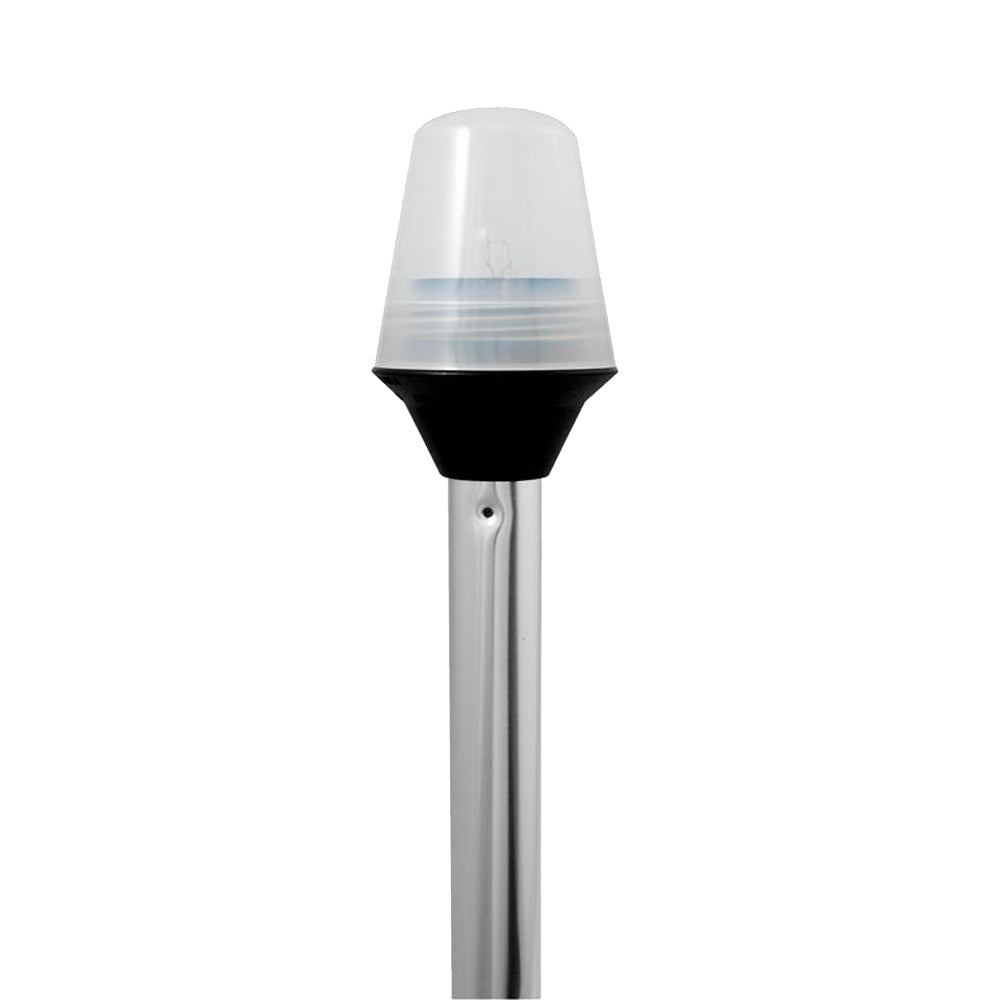 Attwood Frosted Globe AllAround Pole Light w2Pin Locking Collar Pole 12V 36