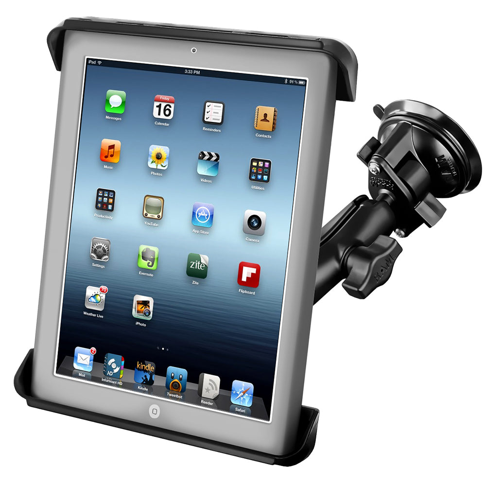 RAM Mount TabTite iPad HP TouchPad Cradle Twist Lock Suction Cup Mount