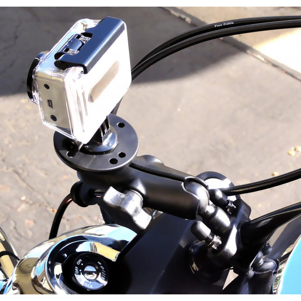 RAM Mount Handlebar UBolt Base wRound 1420 Threaded Stud