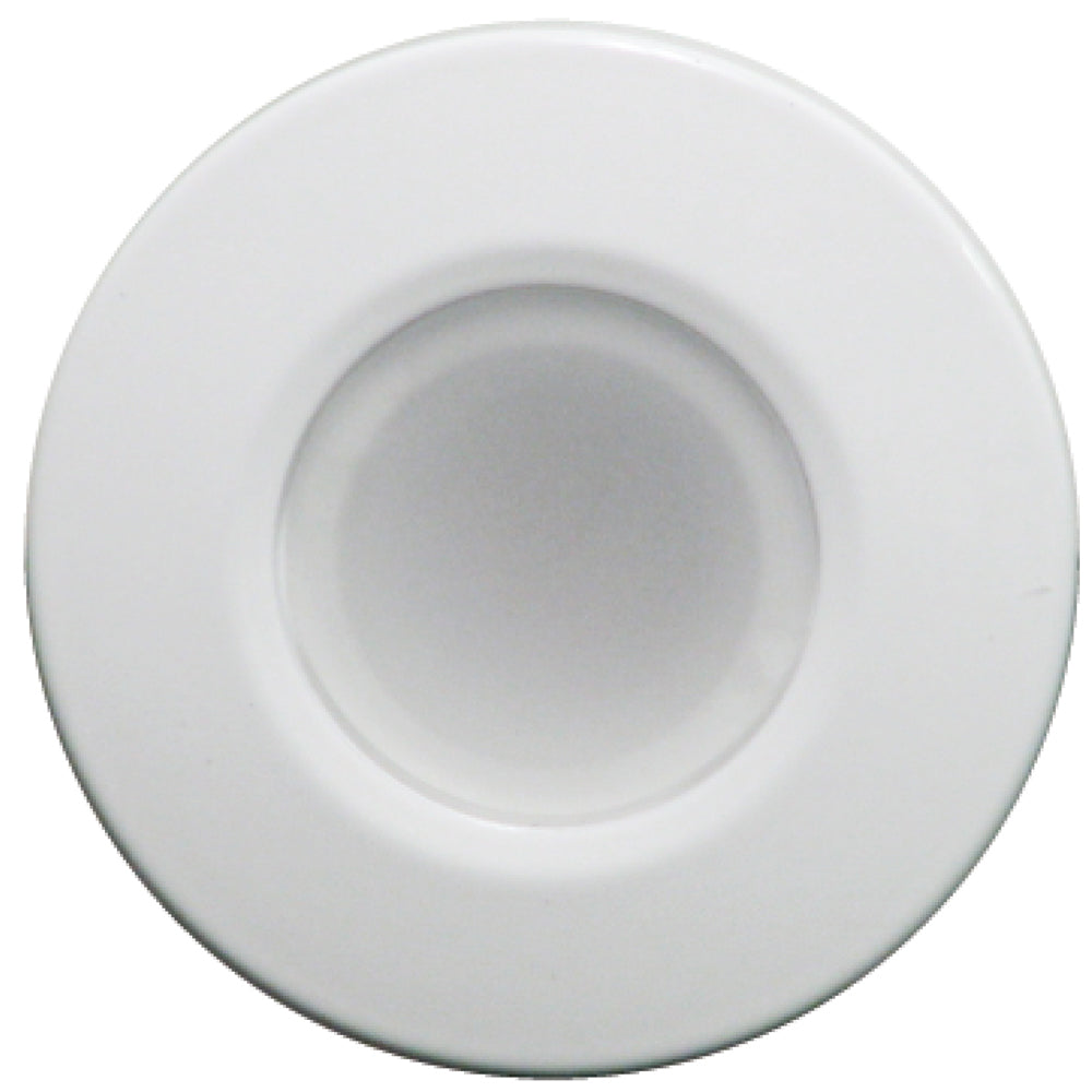 Lumitec Orbit Flush Mount Down Light White Finish 2Color BlueWhite Dimming