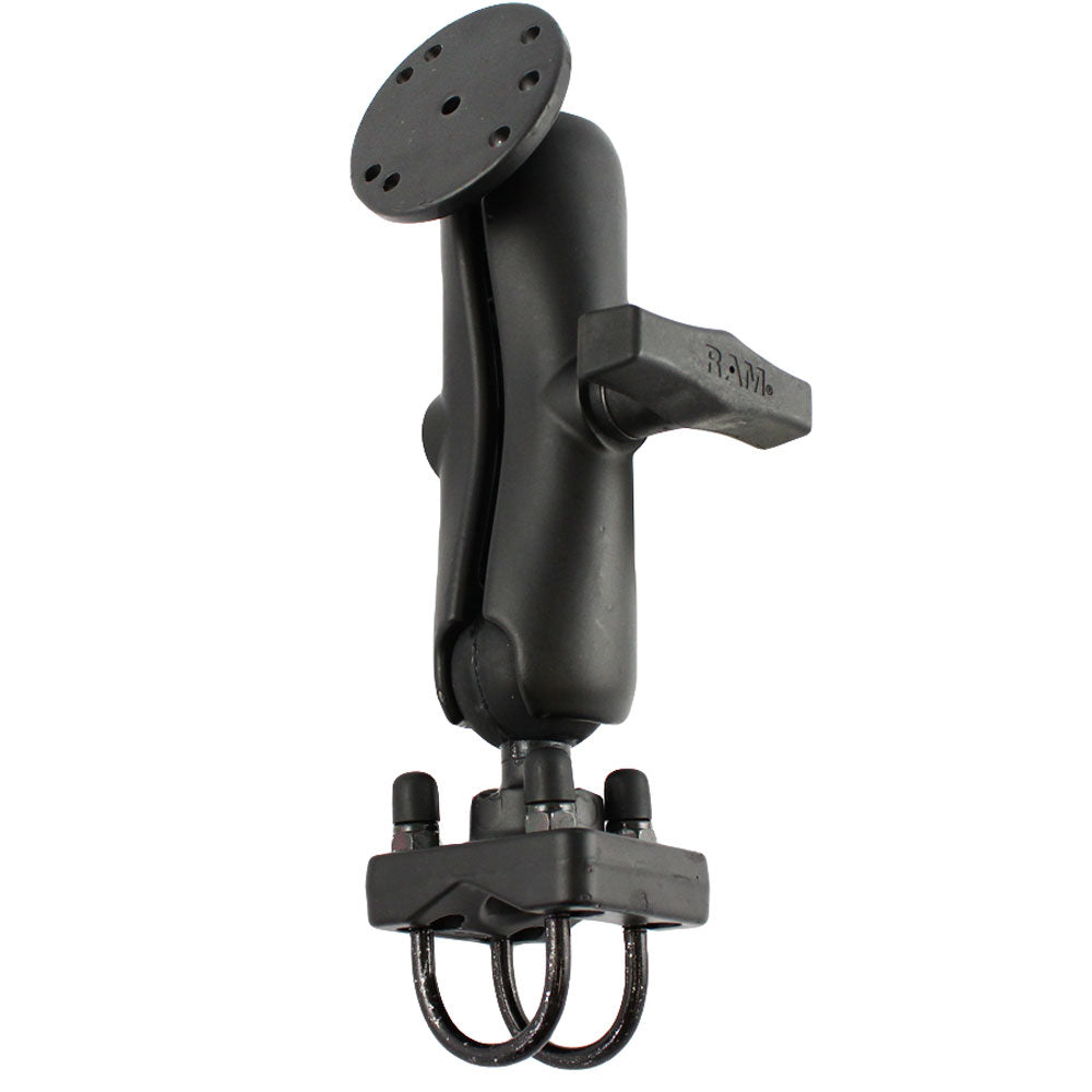 RAM Mount Double UBolt Rail Mount wRound Base