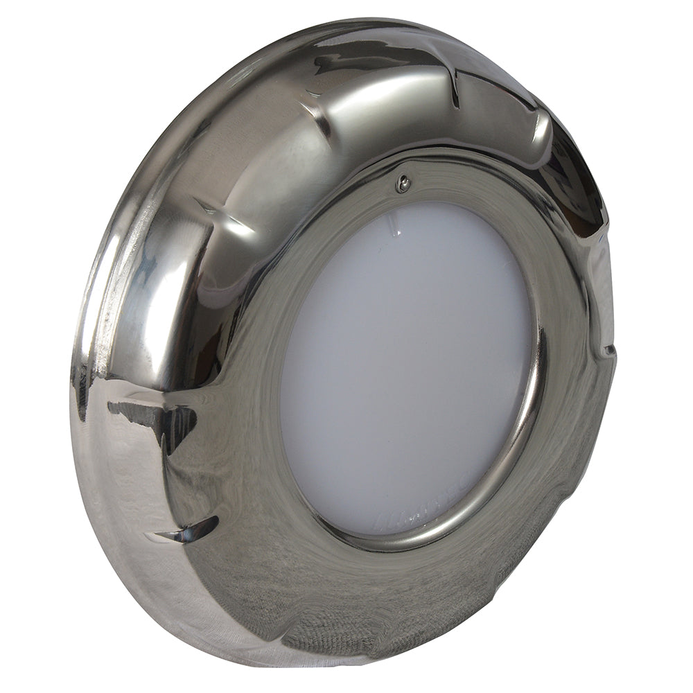 Lumitec Aurora LED Dome Light Polished SS Finish 2Color WhiteBlue Dimming