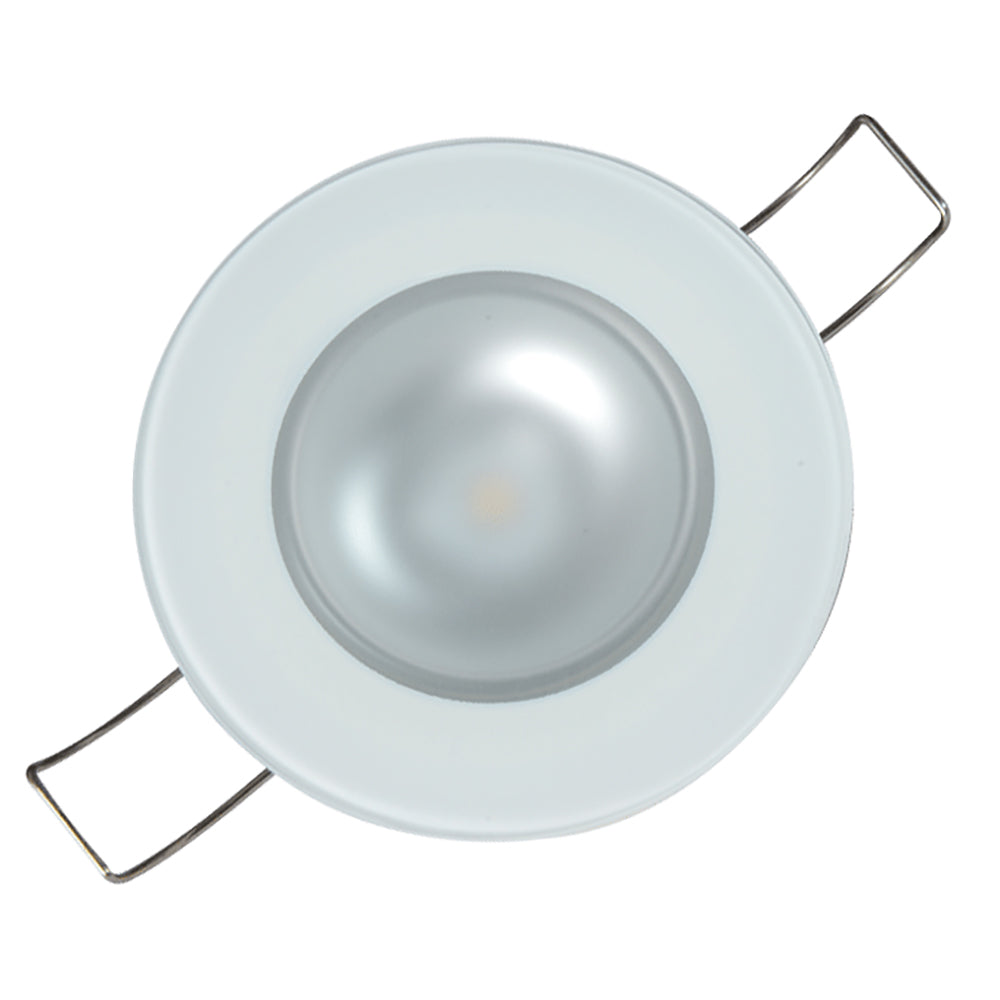 Lumitec Mirage Flush Mount Down Light Glass Finish 3Color RedBlue Non Dimming wWhite Dimming