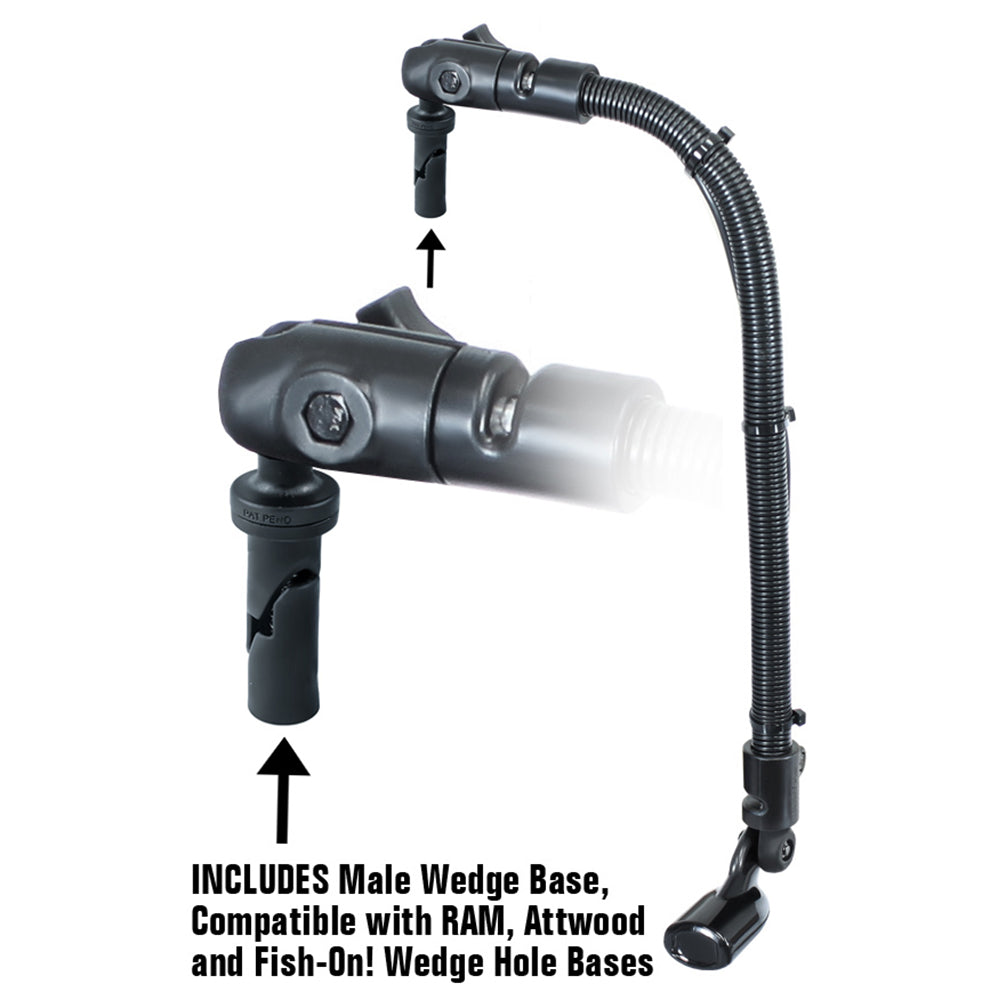 RAM Mount Transducer Arm Mount w1 Ball Wedge Compatible wScottyHobie