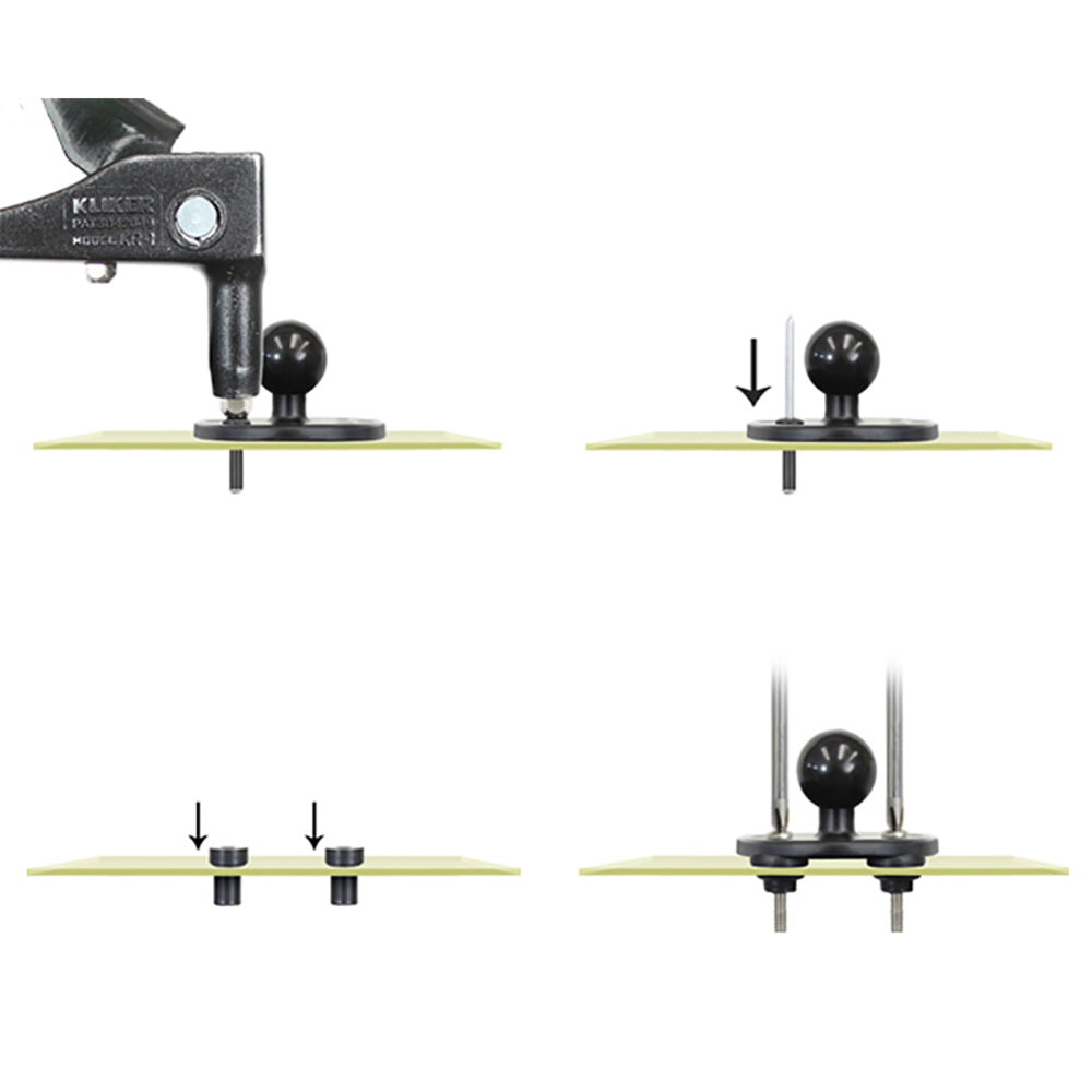 RAM Mount MariRivet Aluminum Pop Rivets 4 Pack