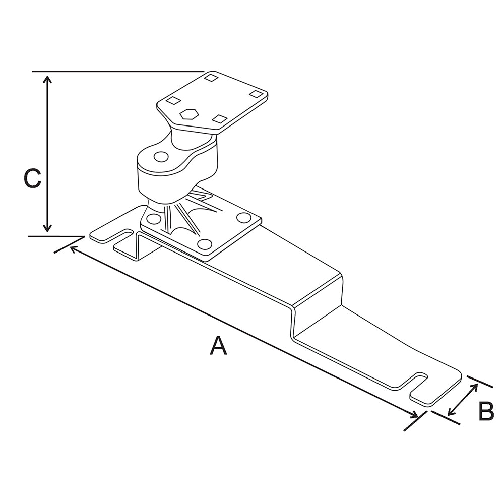 RAM Mount NoDrill Vehicle Base fFord Police Interceptor Sedan 2013 Ford Taurus 2013
