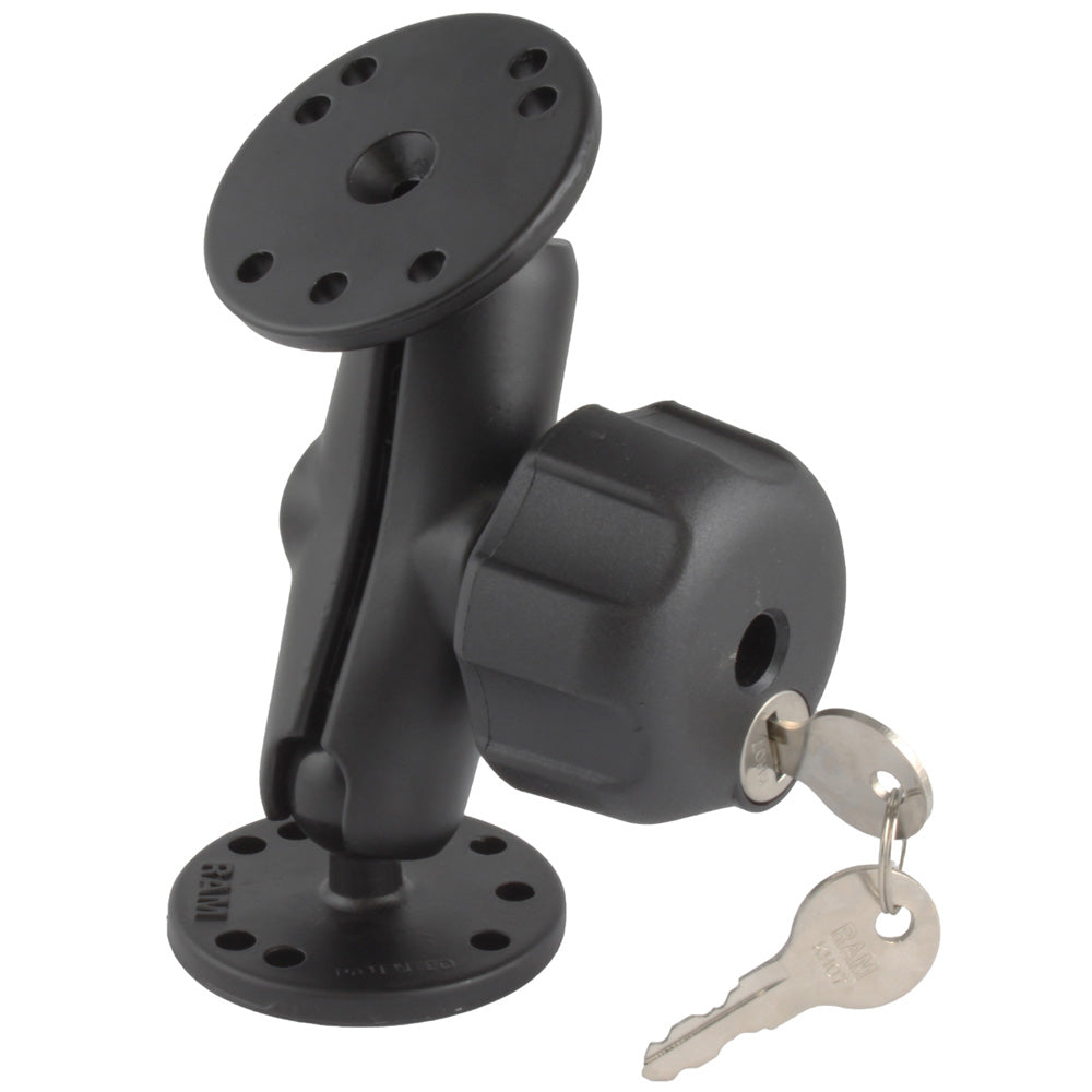 RAM Mount Locking Double Socket Arm w225 Bases