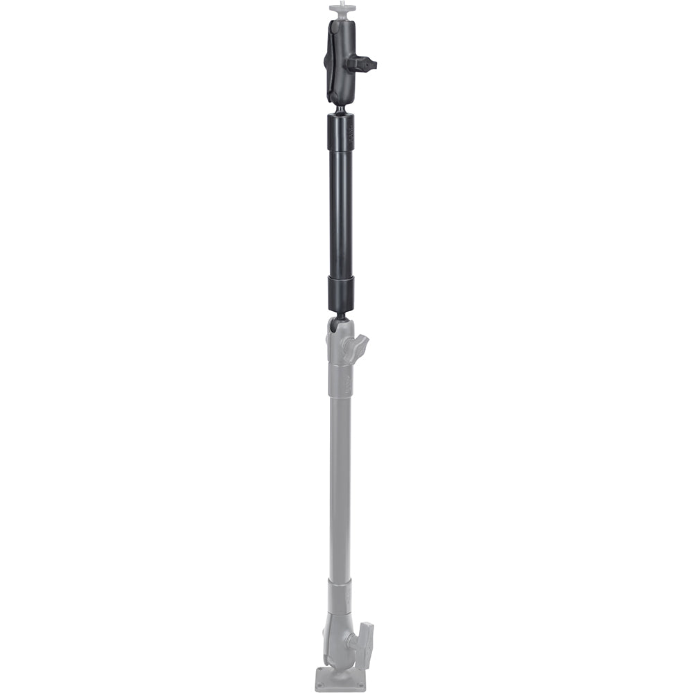 RAM Mount 14 Long Extension Pole w2 1 Ball Ends and Double Socket Arm