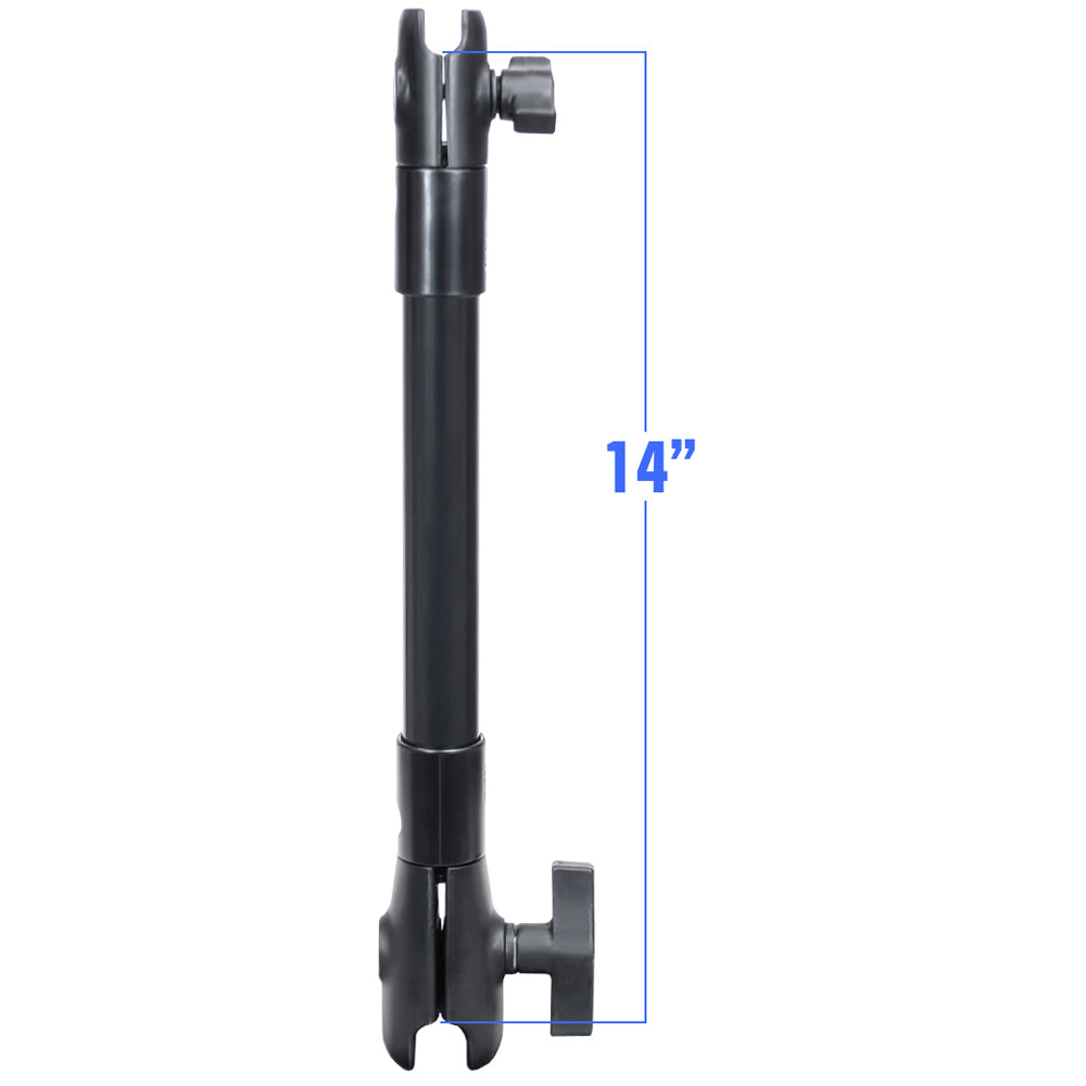 RAM Mount 14 Long Extension Pole w1 and 15 Single Open Socket
