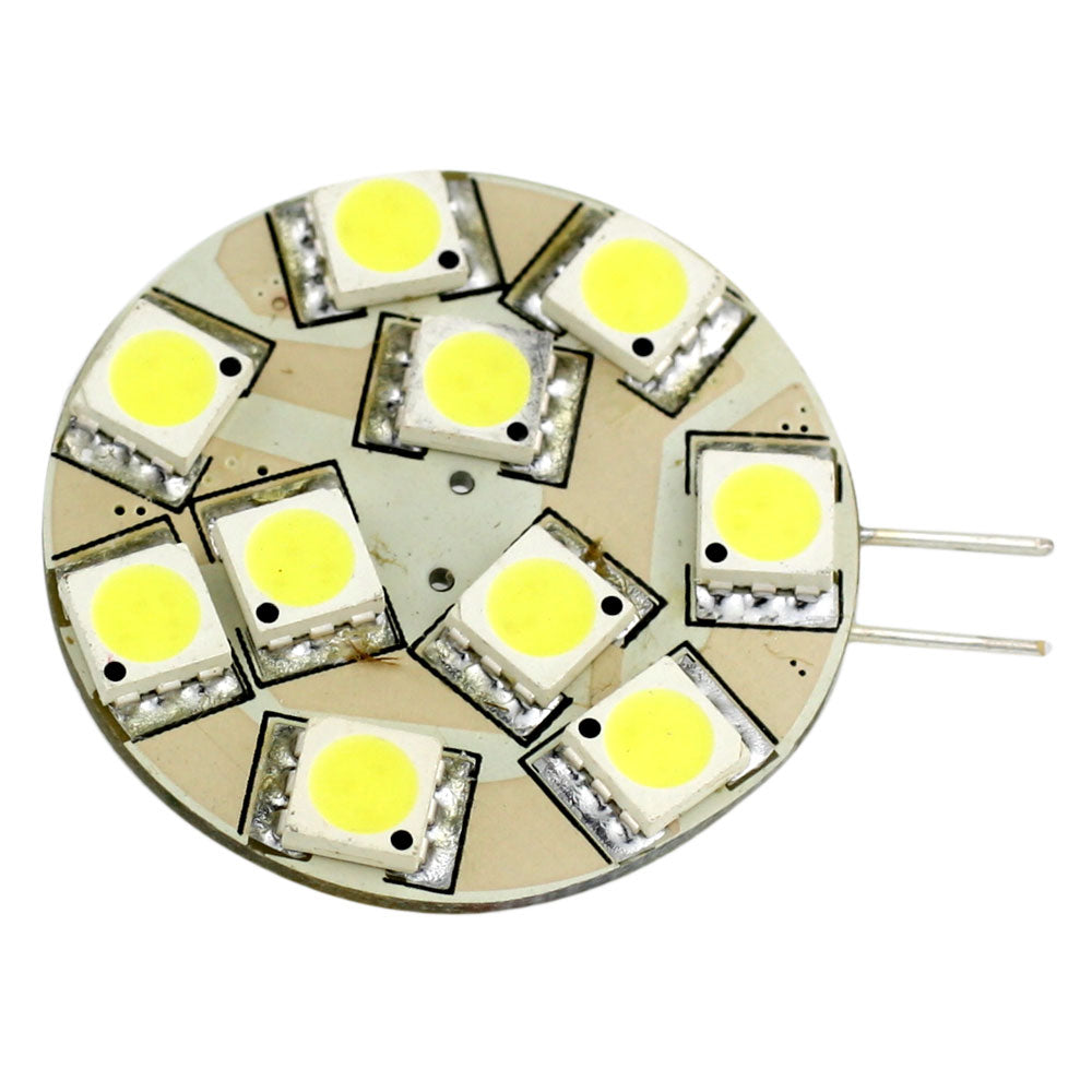 Lunasea G4 12 LED Side Pin Light Bulb 12VAC or 1030VDC 2W140 Lumens Warm White