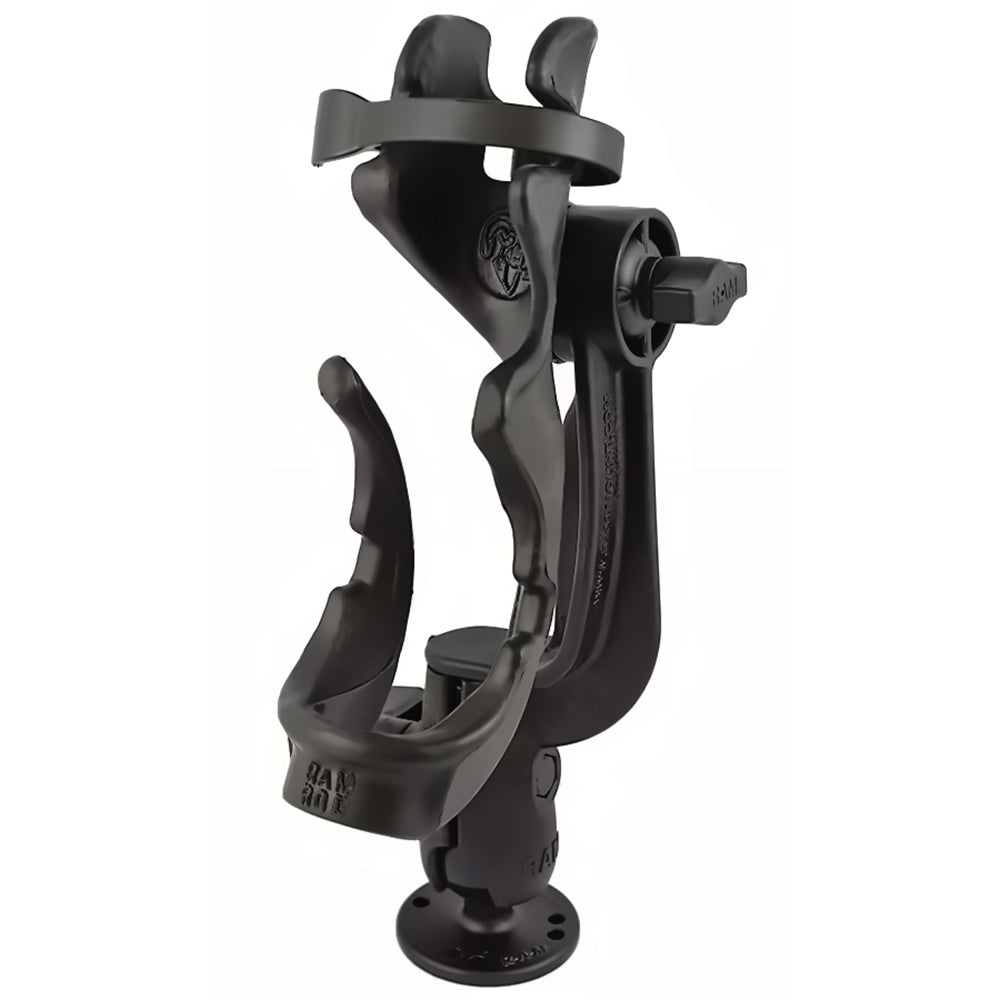 RAM Mount RAMROD 2000 Fishing Rod Holder wRAMROD Revolution RatchetSocket System Round Flat Surface Base