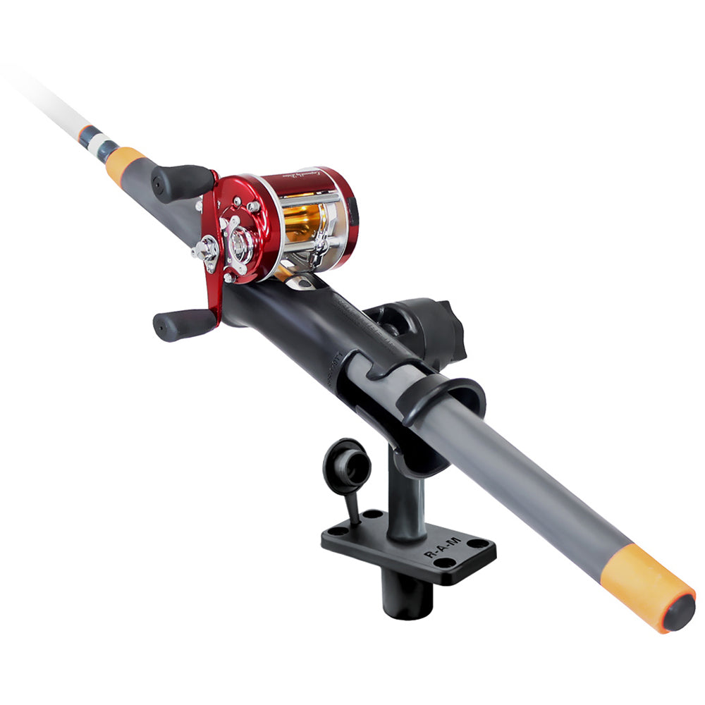 RAM Mount RAM Tube Jr Fishing Rod Holder wStandard 6 Length Post Spline Flush Mounting Base