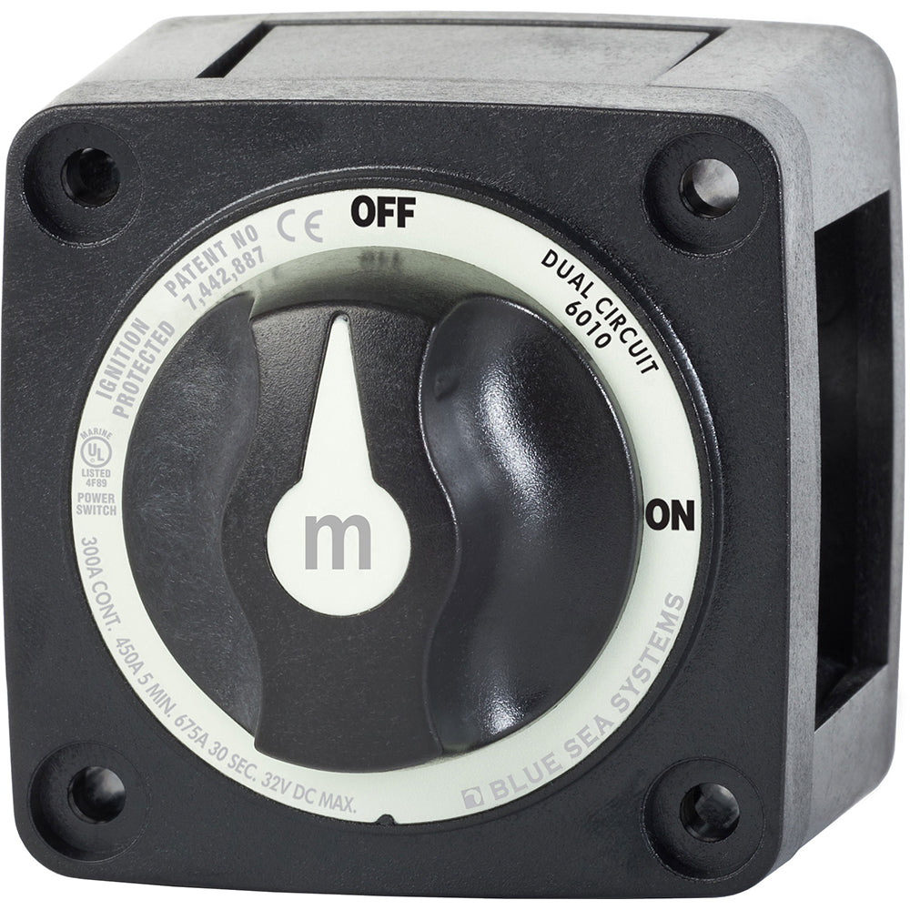 Blue Sea 6010200 Battery Switch Dual Circuit Black
