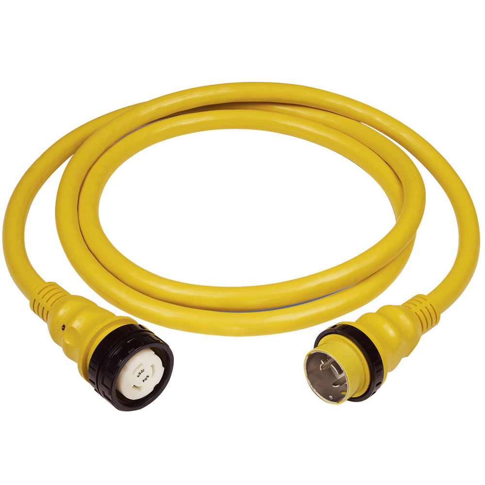 Marinco 50Amp 125250V Shore Power Cable 50 Yellow