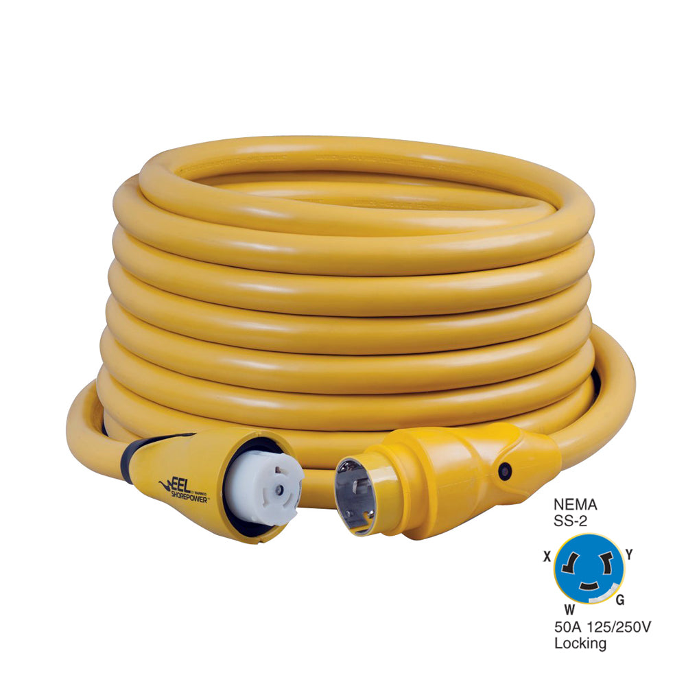 Marinco CS50450 EEL 50A 125V250V Shore Power Cordset 50 Yellow