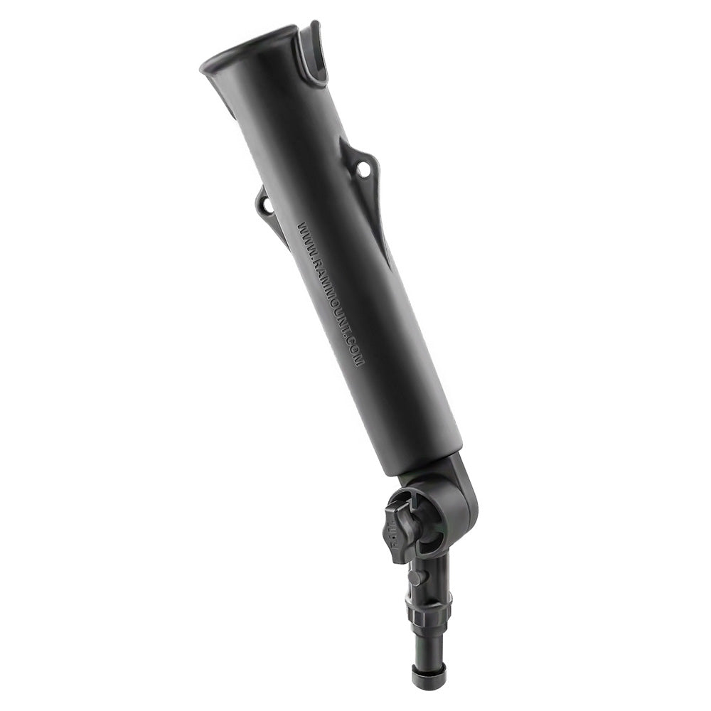 RAM Mount ToughTube Fishing Rod Holder w3 Long Ratchet Spline Post Arm