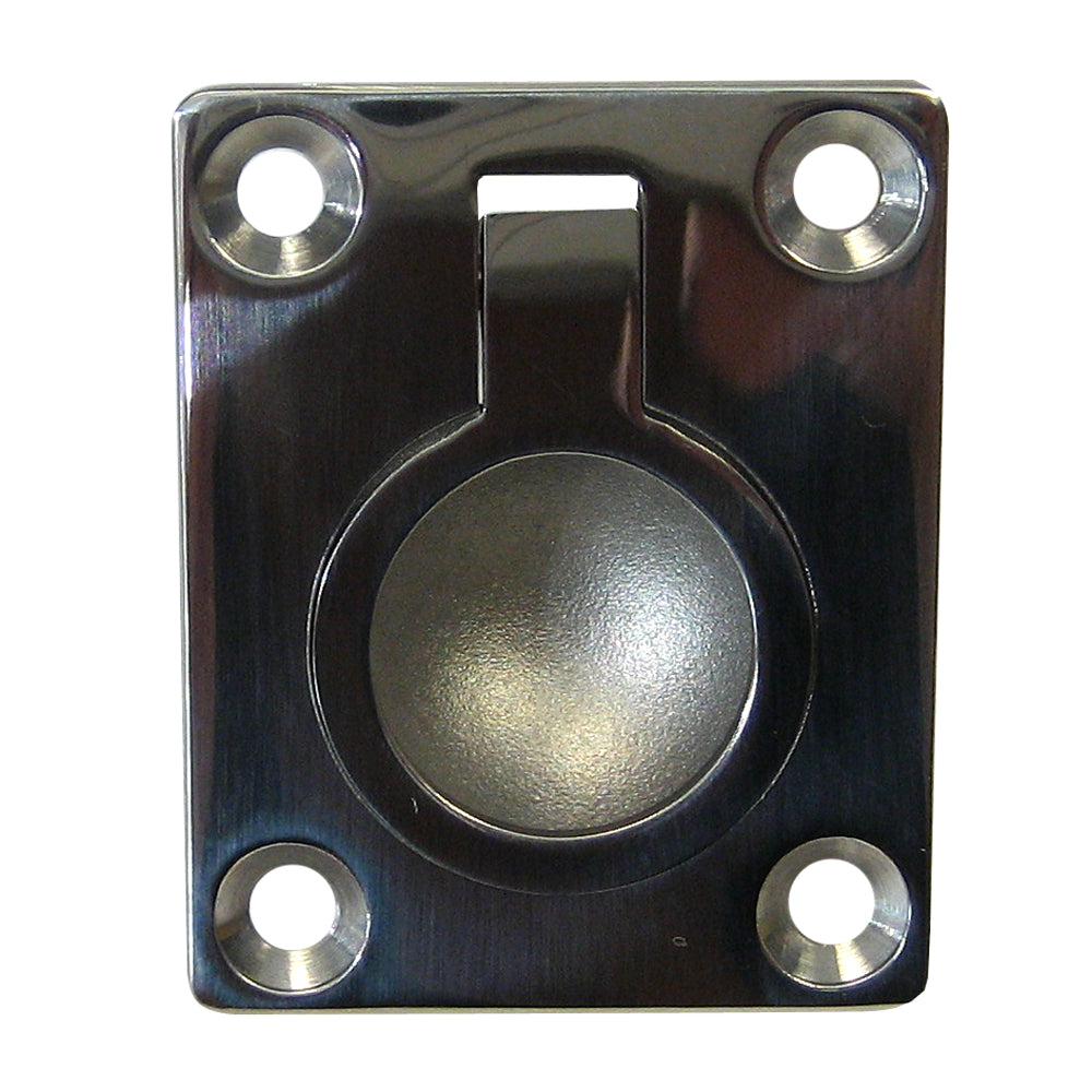 Whitecap Flush Pull Ring 316 Stainless Steel 112 x 178