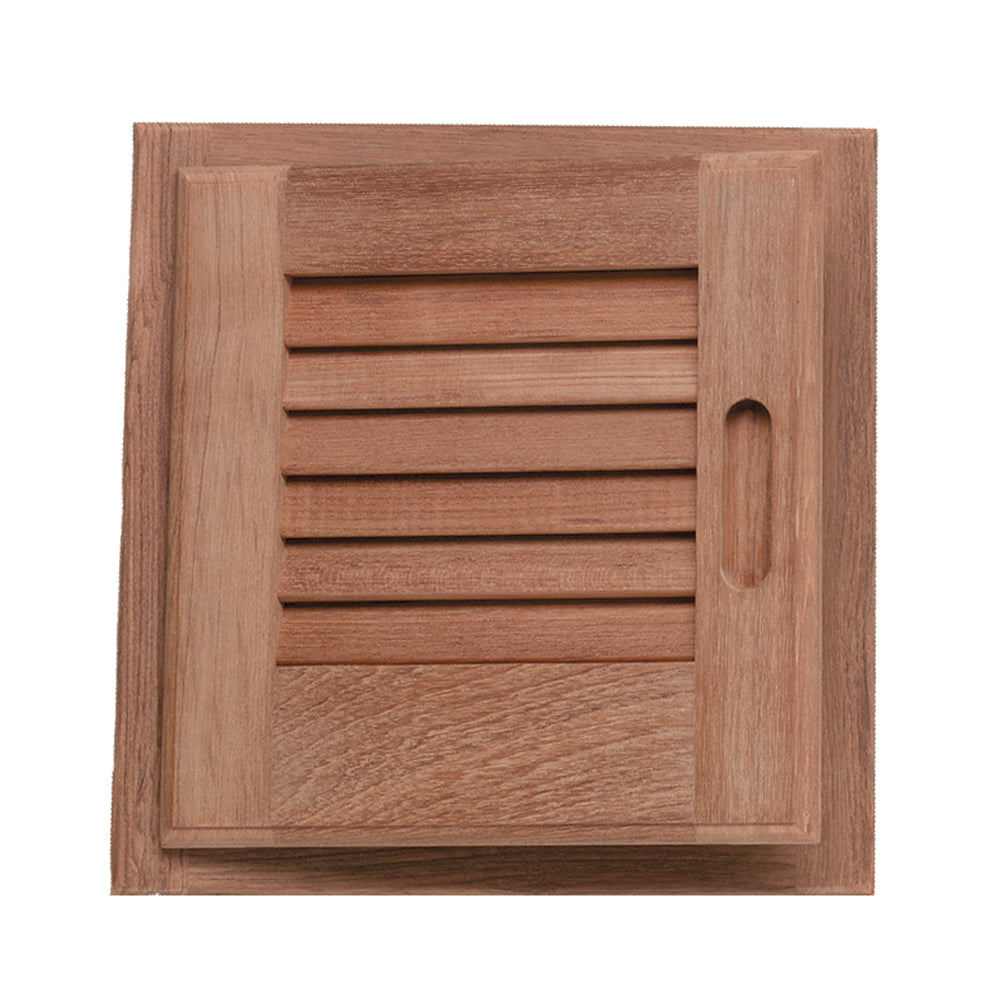 Whitecap Teak Louvered Door Frame Left Hand 12 x 12
