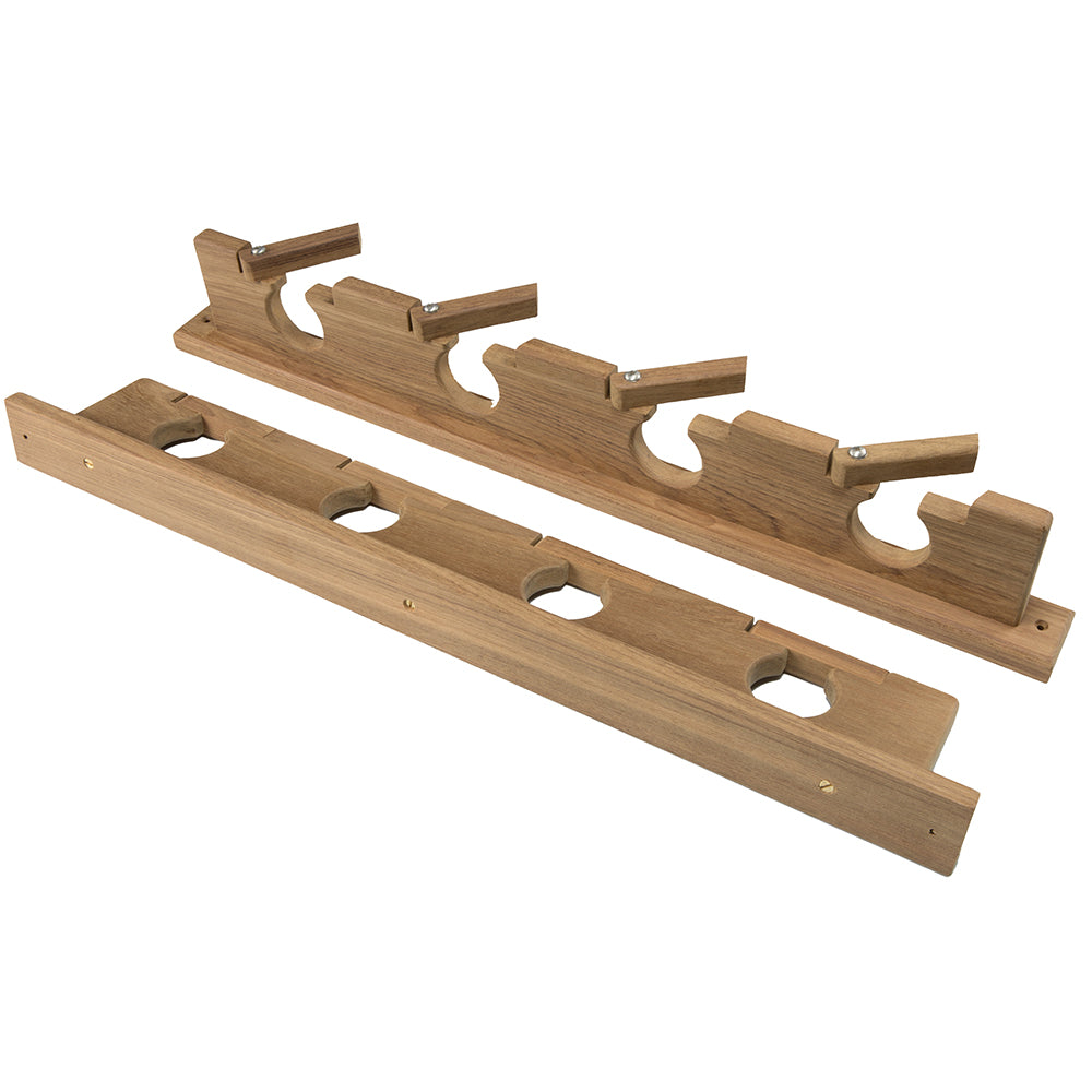 Whitecap Teak LockIn FourRod Storage Rack