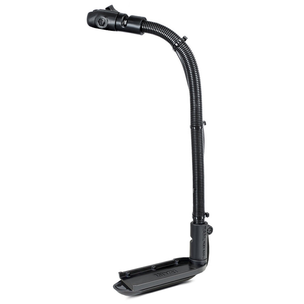 RAM Mount Transducer Arm Mount w18 Rigid Aluminum Rod Open Single Socket fLowrance StructureScan LSS1 LSS2