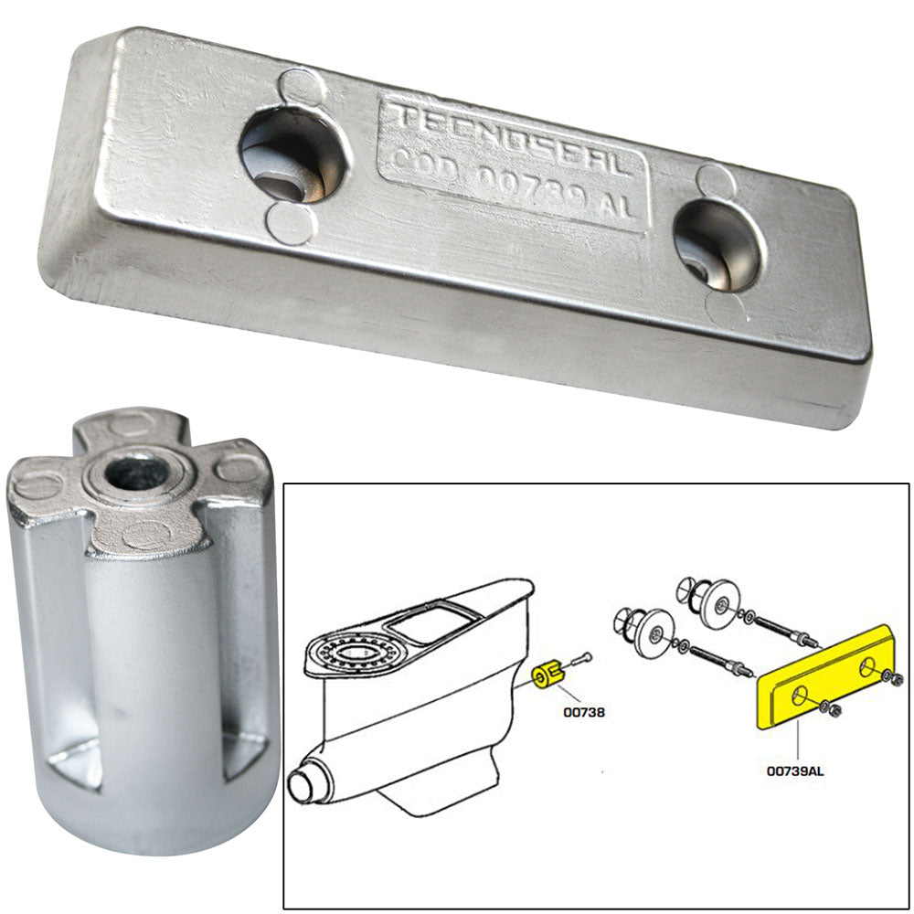 Tecnoseal Anode Kit Volvo IPS ZincAluminum