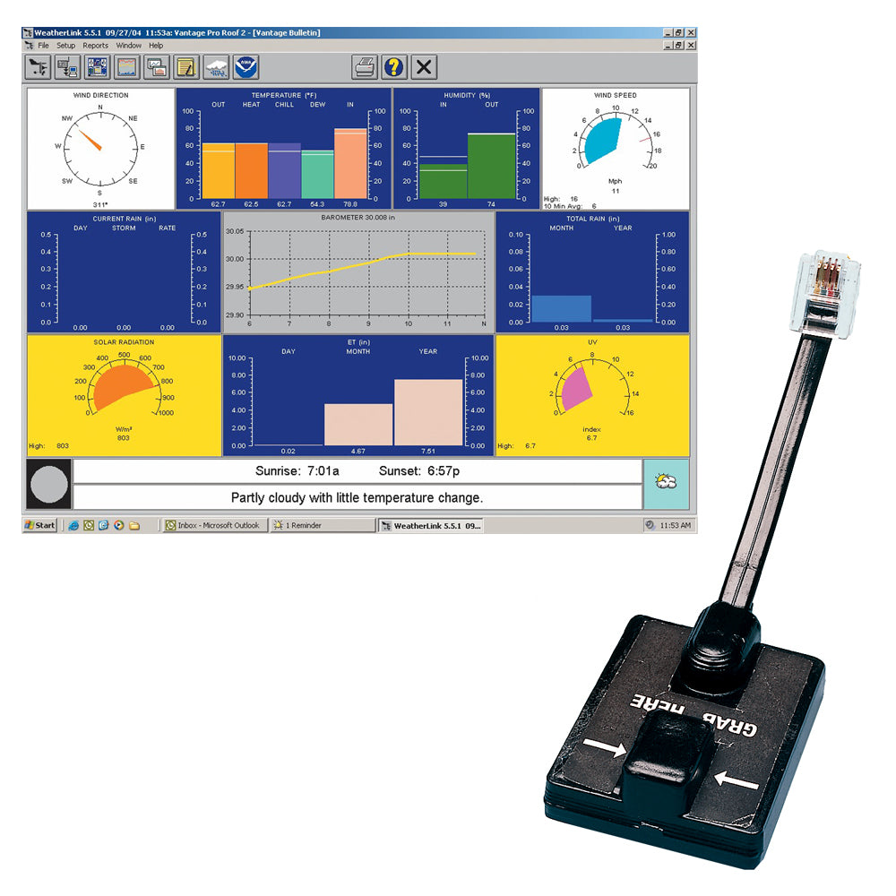 Davis WeatherLink Windows Serial Port fVantage Vue Pro2 Series